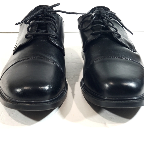 Croft & Barrow Ortholite ECO Black Cap Toe Oxford Dress Career Shoe Men Size 9W - Picture 4 of 10